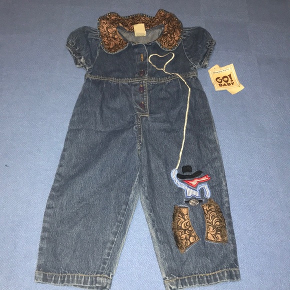 Go ! BaBy Other - Western,Go Baby denim overall girl. Size 2T.